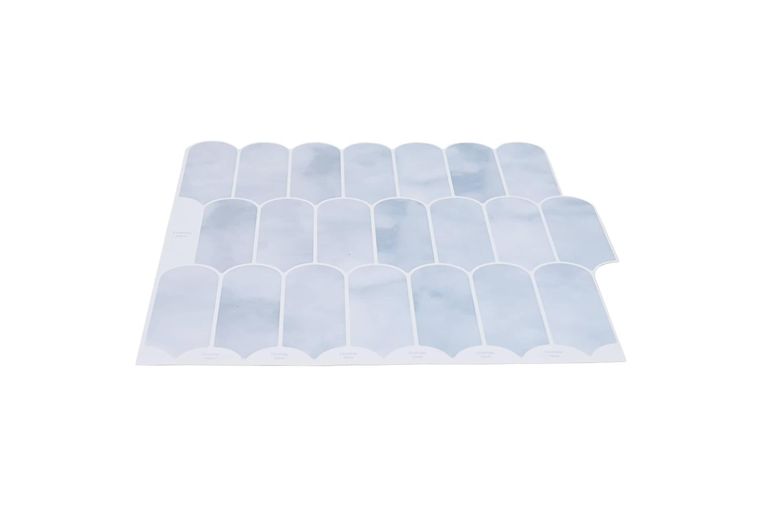 Vidaxl Feather Tile 50 Pcs Light Blue 30 X 30 Cm Polyurethane And Pet-3