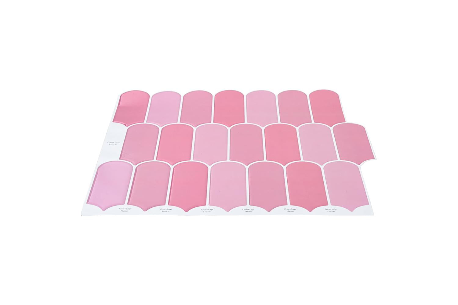 Vidaxl Feather Tile 50 Pcs Pink 30 X 30 Cm Polyurethane And Pet-3