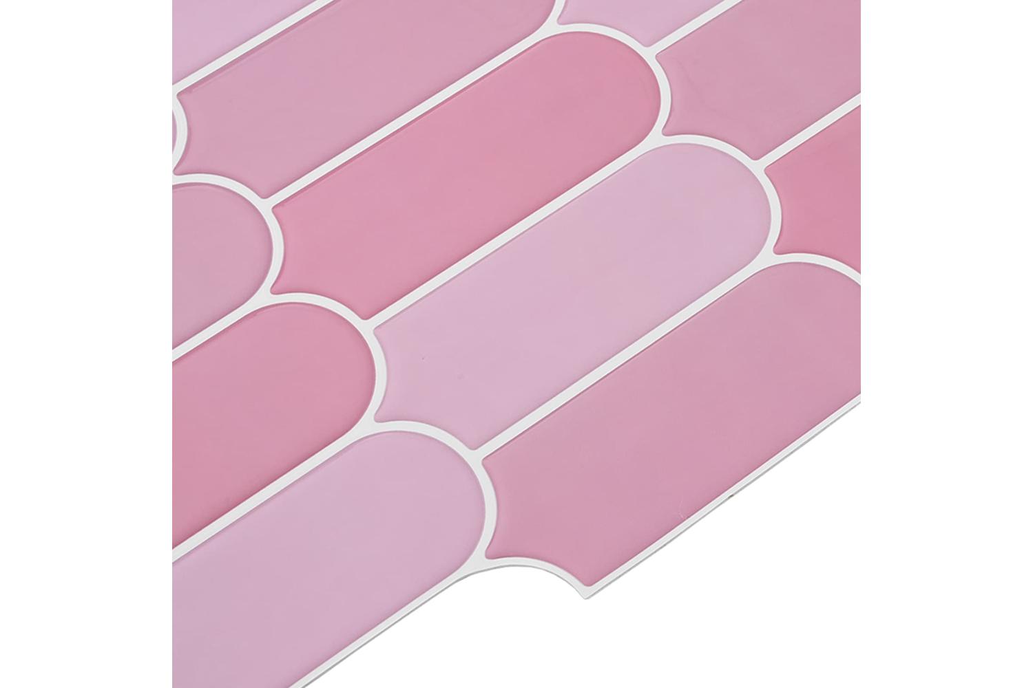 Vidaxl Feather Tile 50 Pcs Pink 30 X 30 Cm Polyurethane And Pet-4