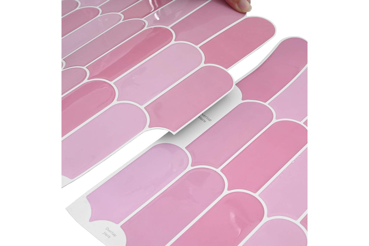 Vidaxl Feather Tile 50 Pcs Pink 30 X 30 Cm Polyurethane And Pet-7