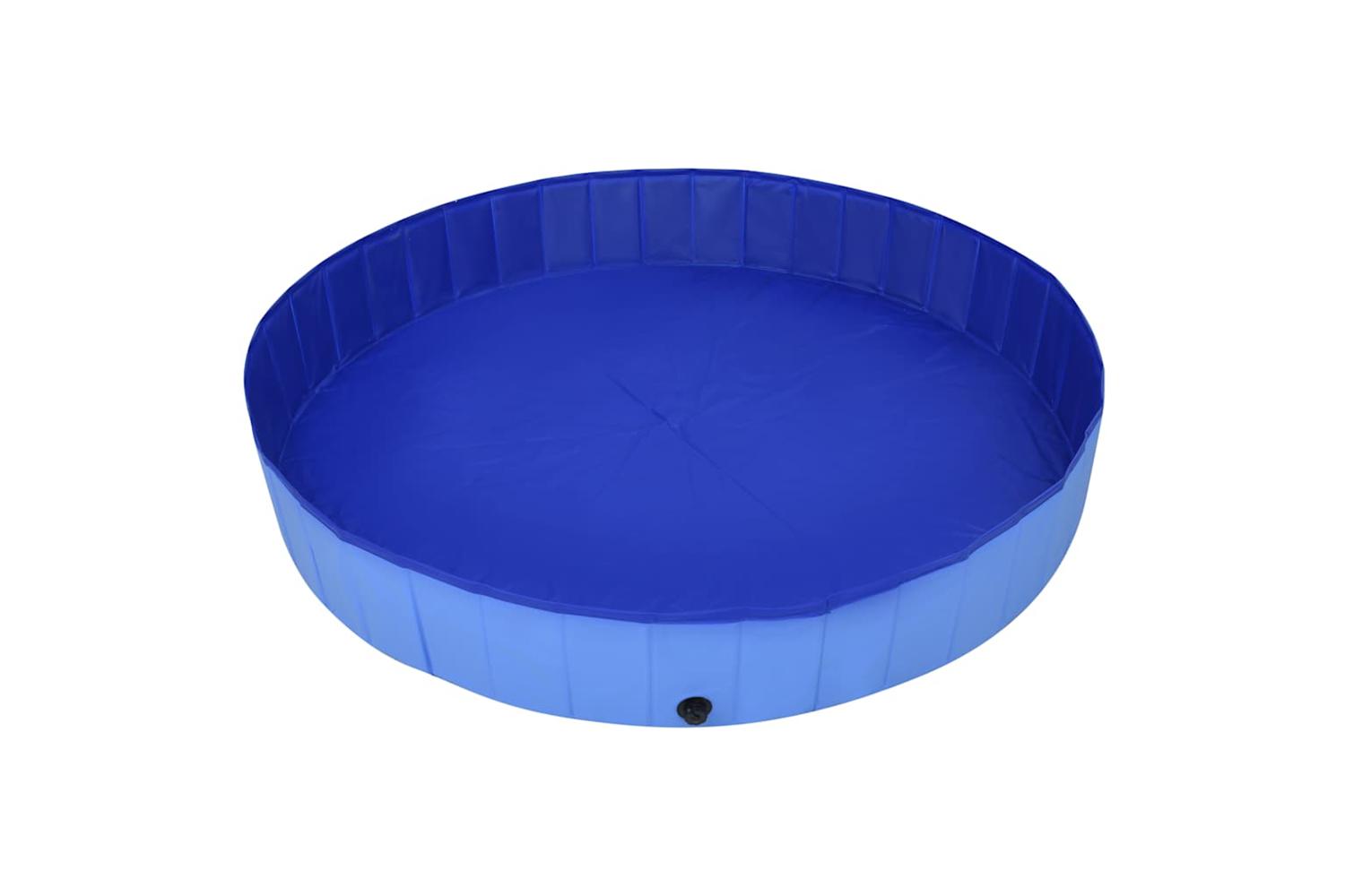 Vidaxl Foldable Dog Swimming Pool Blue 200x30 Cm Pvc-4