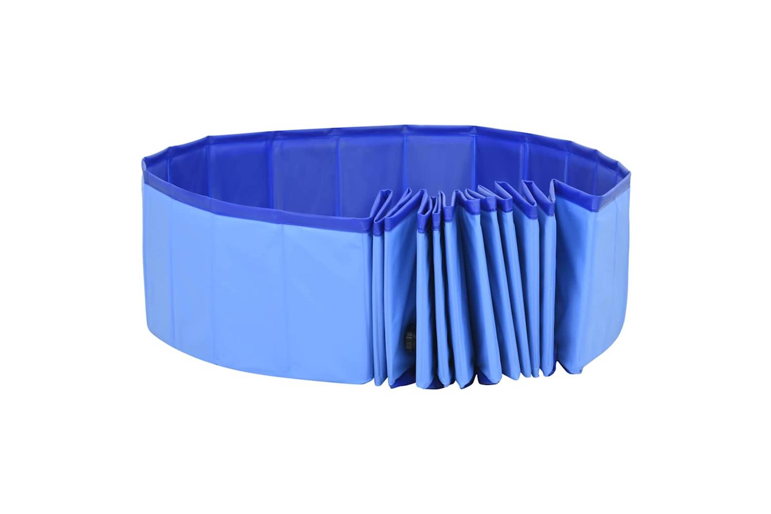 Vidaxl Foldable Dog Swimming Pool Blue 200x30 Cm Pvc-5