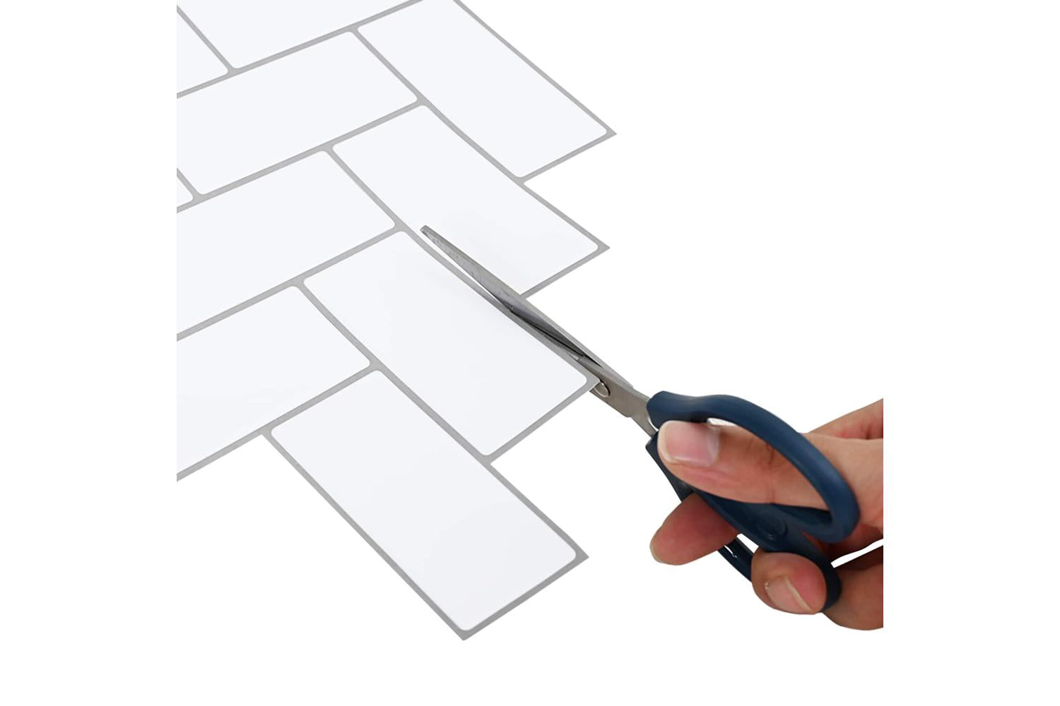 Vidaxl Herringbone Tile 10 Pcs White Grey 30 X 30 Cm-5