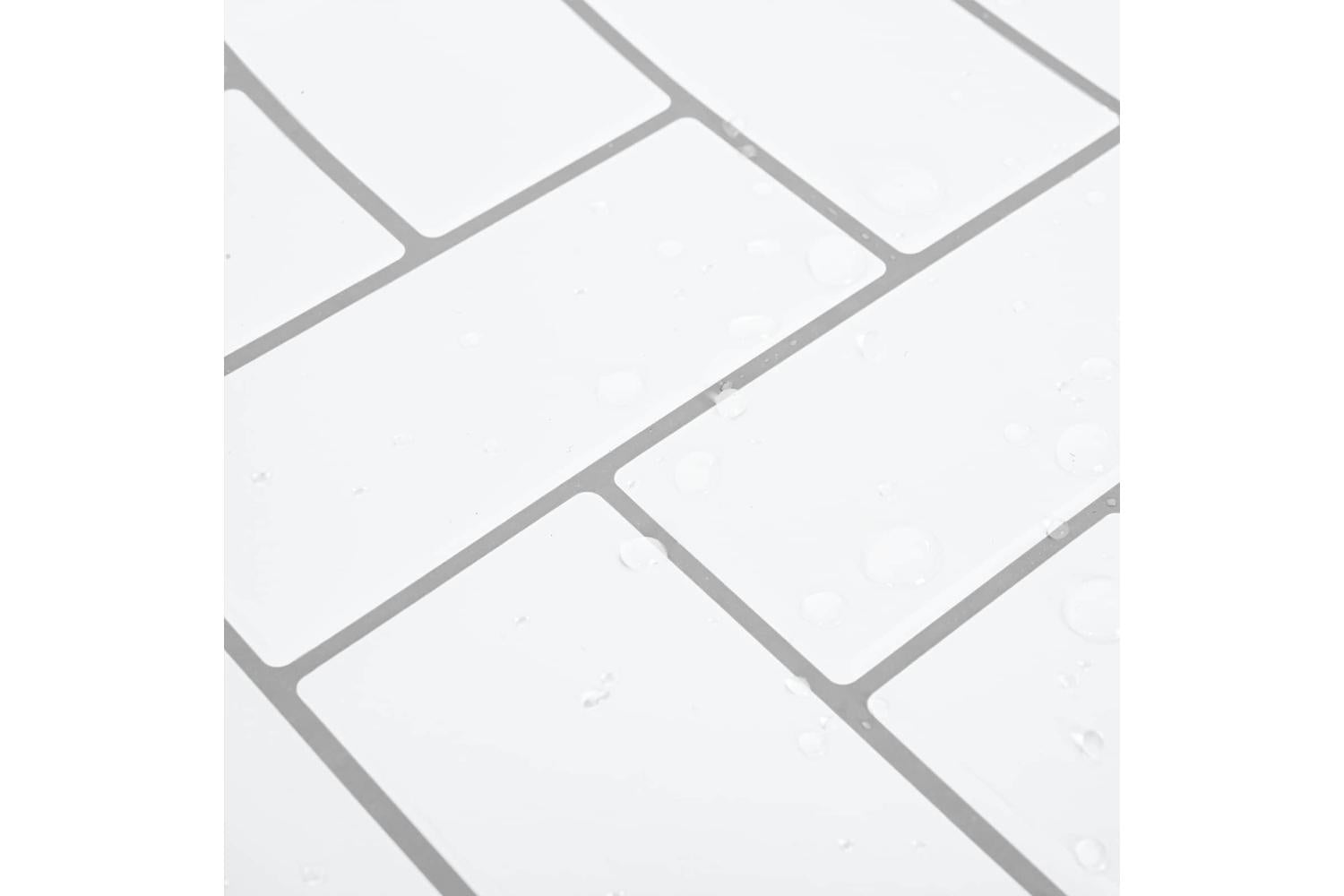 Vidaxl Herringbone Tile 10 Pcs White Grey 30 X 30 Cm-8