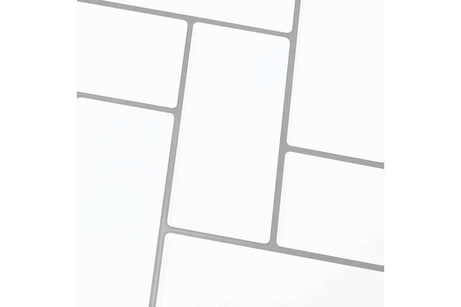 Vidaxl Herringbone Tile 10 Pcs White Grey 30 X 30 Cm-9