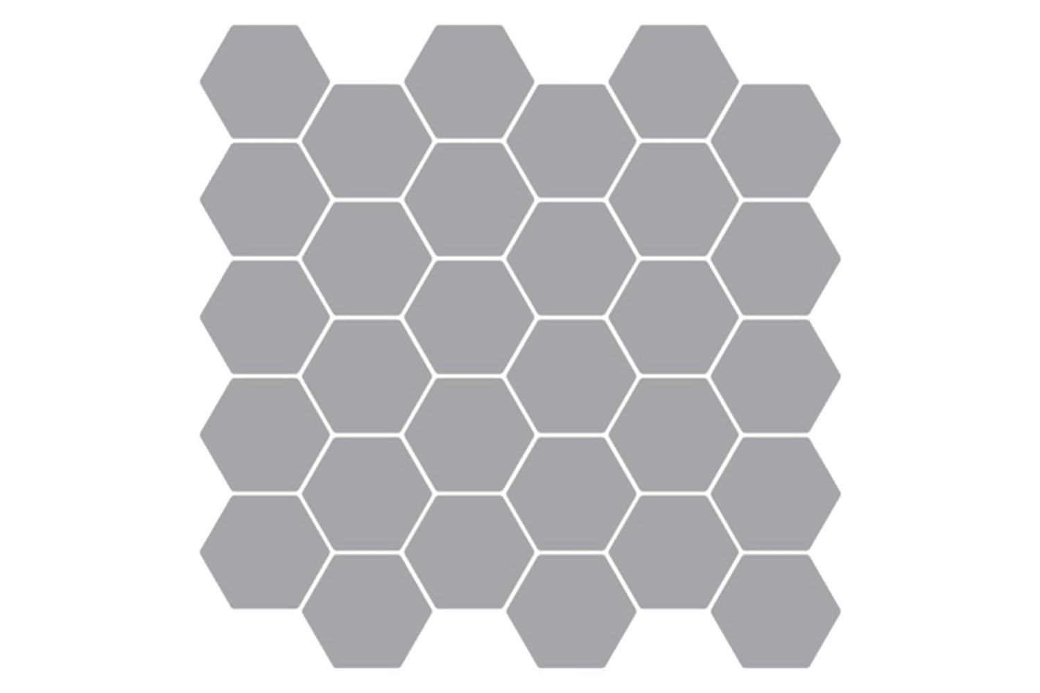 Vidaxl Hexagon Tile 10 Pcs Grey 30 X 30 Cm Polyurethane And Pet