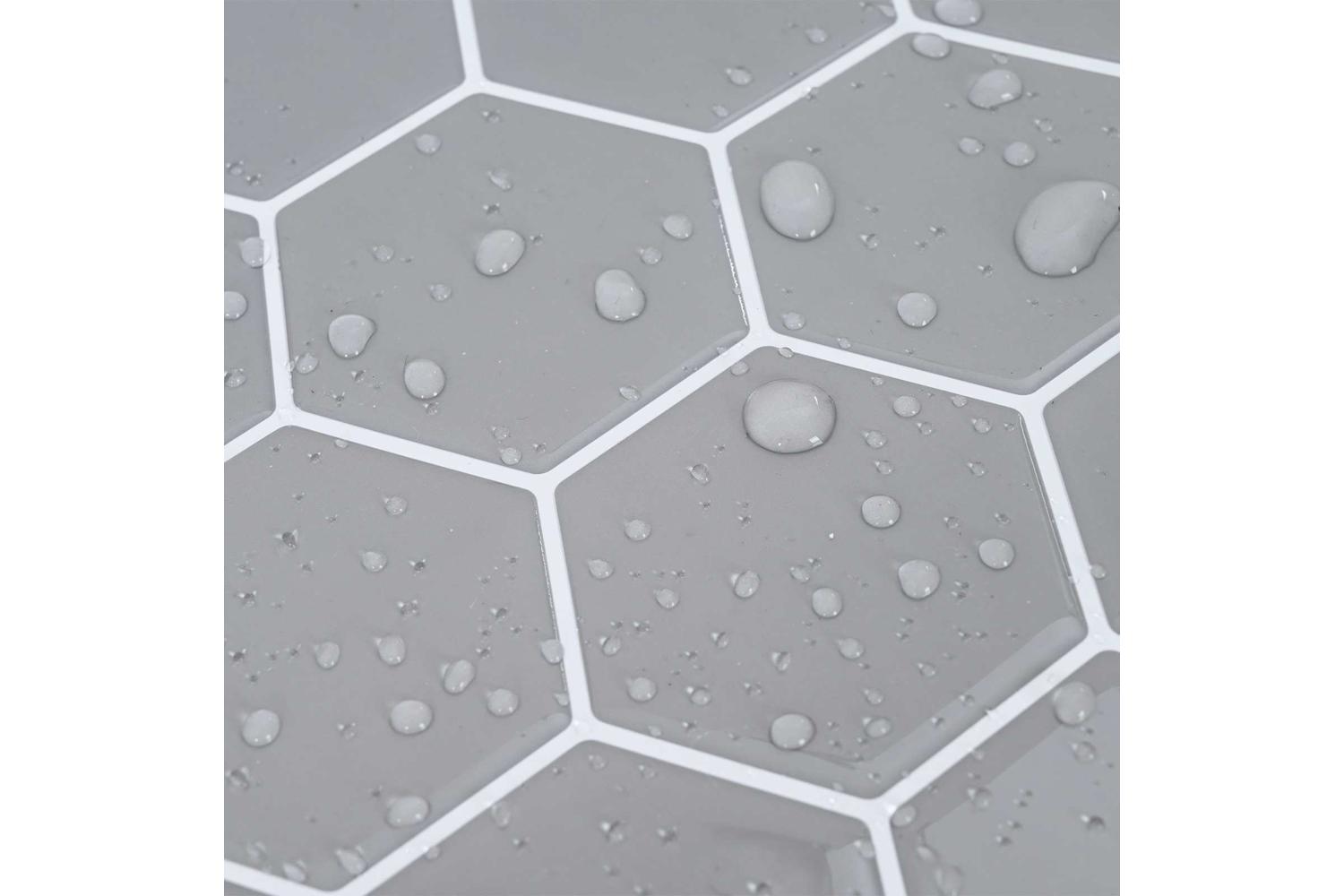 Vidaxl Hexagon Tile 20 Pcs Grey 30 X 30 Cm Polyurethane And Pet-8