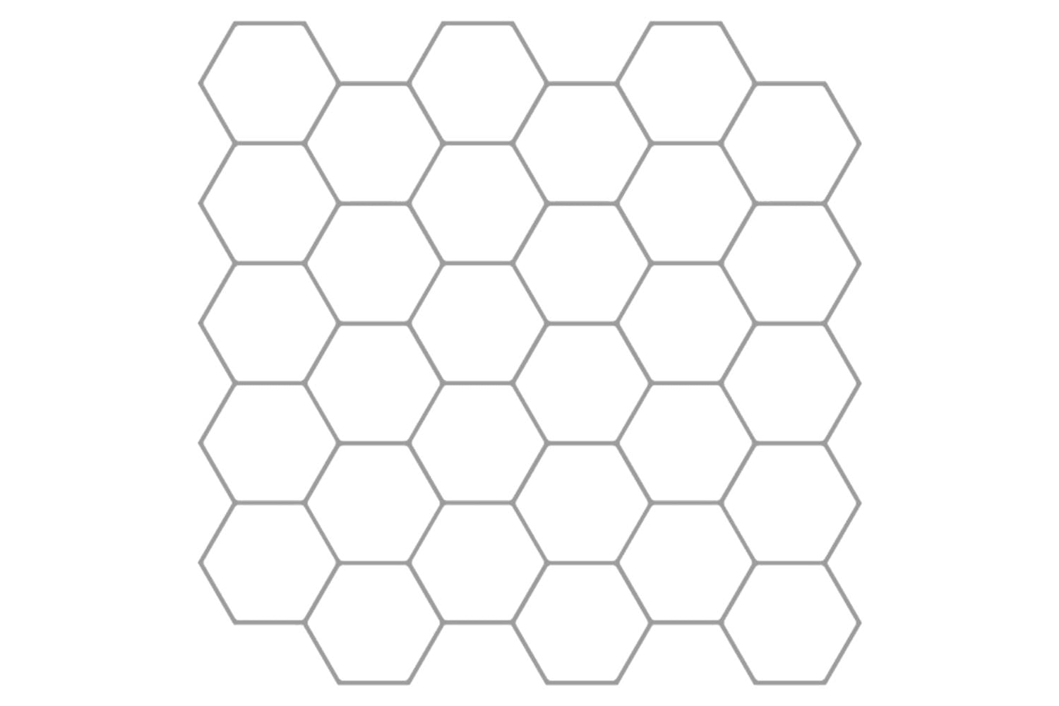 Vidaxl Hexagon Tile 20 Pcs White Grey 30 X 30 Cm Polyurethane And Pet