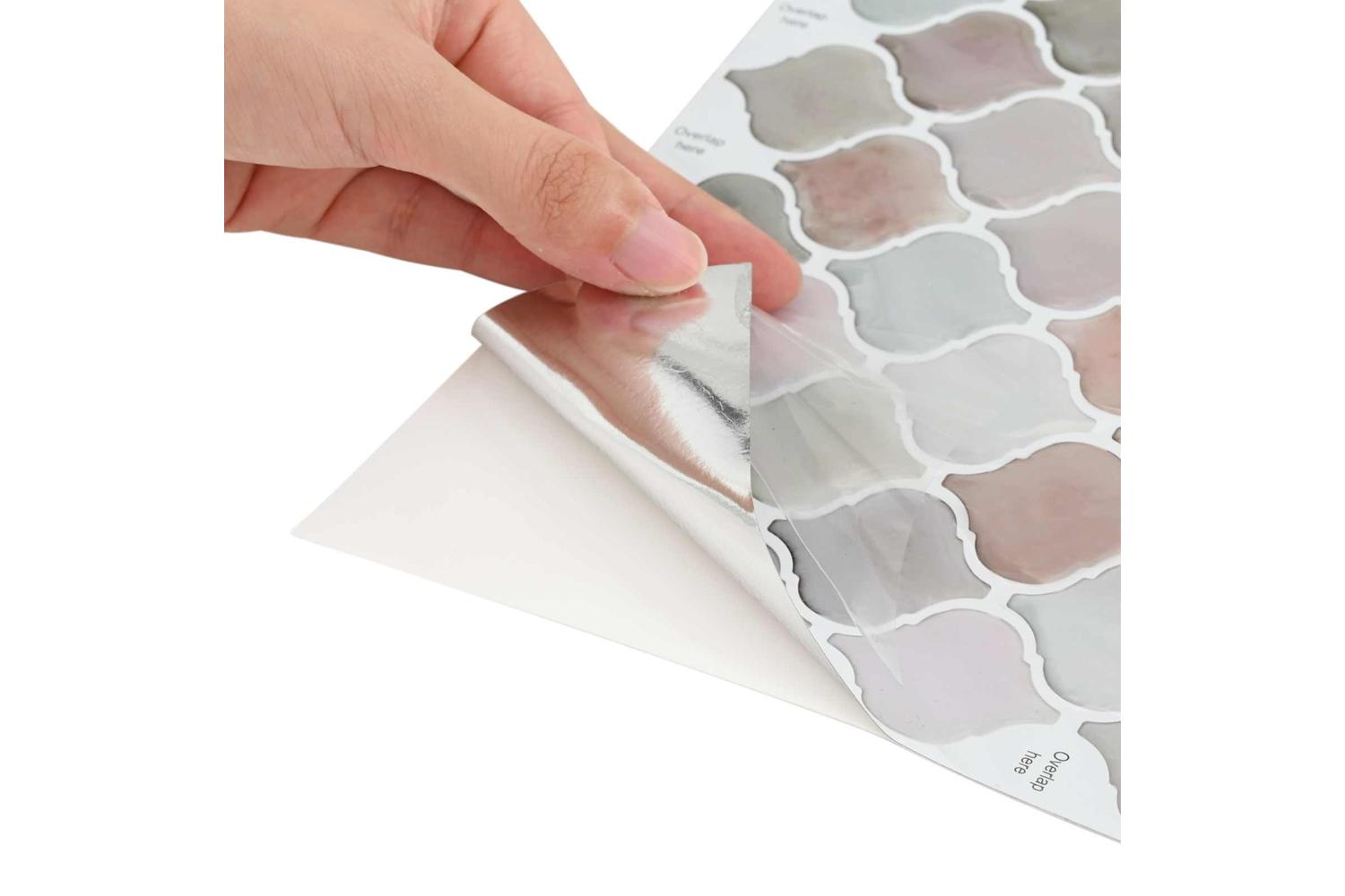 Vidaxl Lanturn Tile 10 Pcs Beige 27 X 27 Cm Polyurethane And Pet-6