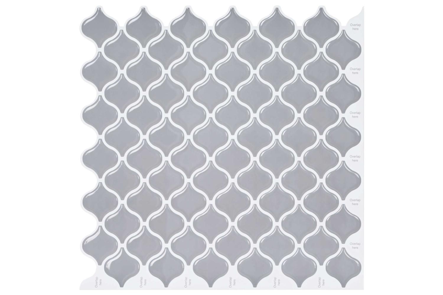 Vidaxl Lanturn Tile 10 Pcs Grey 27 X 27 Cm Polyurethane And Pet