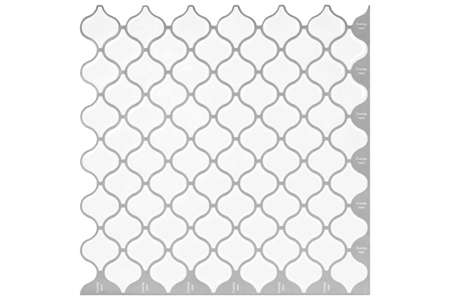 Vidaxl Lanturn Tile 20 Pcs White 27 X 27 Cm Polyurethane And Pet