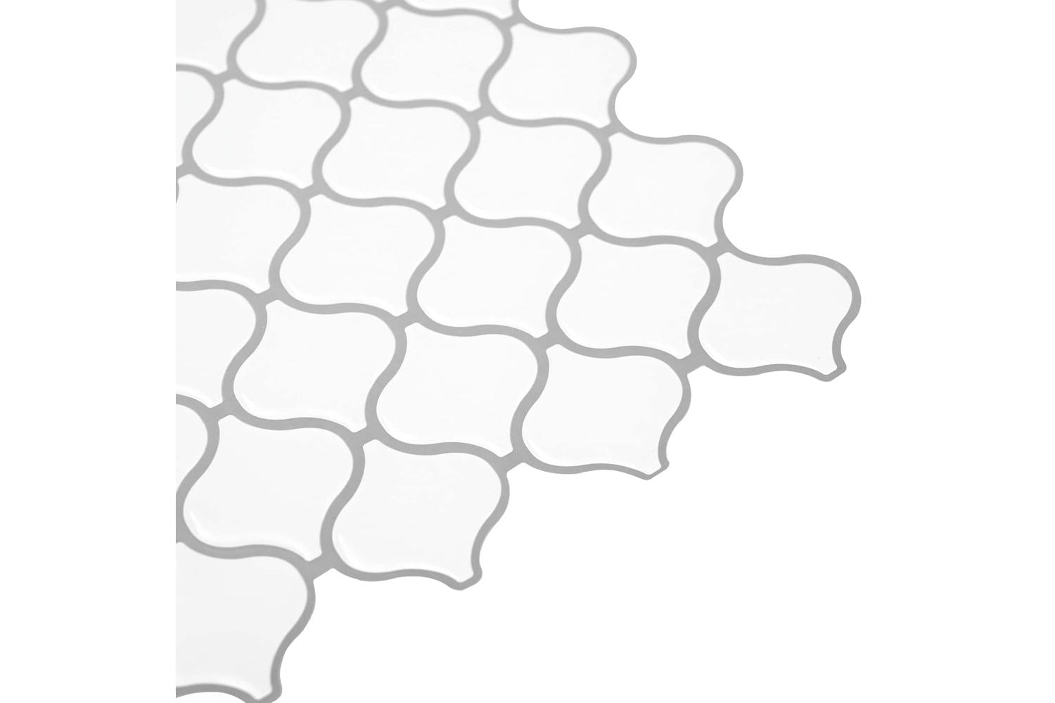 Vidaxl Lanturn Tile 20 Pcs White 27 X 27 Cm Polyurethane And Pet-4