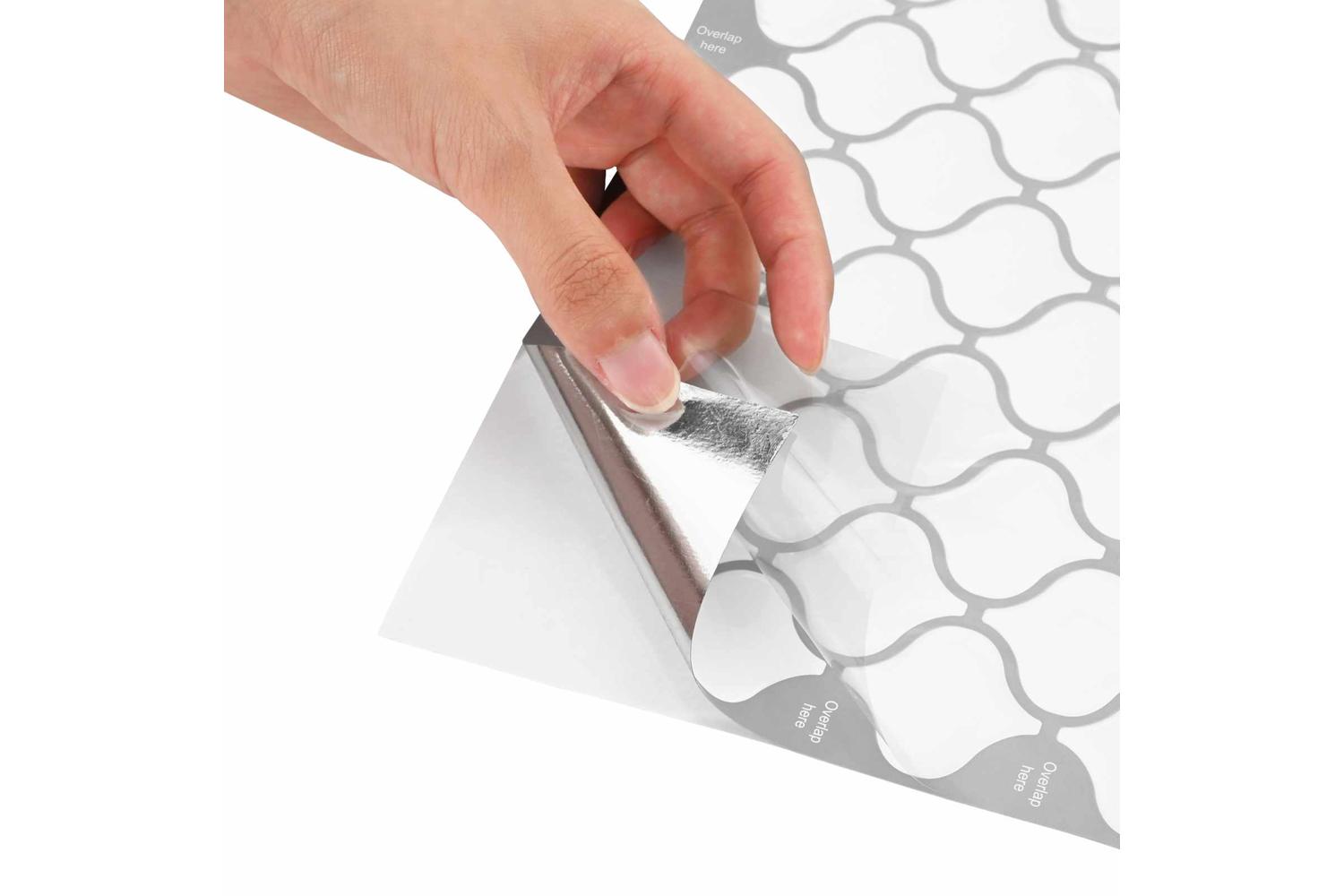 Vidaxl Lanturn Tile 50 Pcs White 27 X 27 Cm Polyurethane And Pet-6