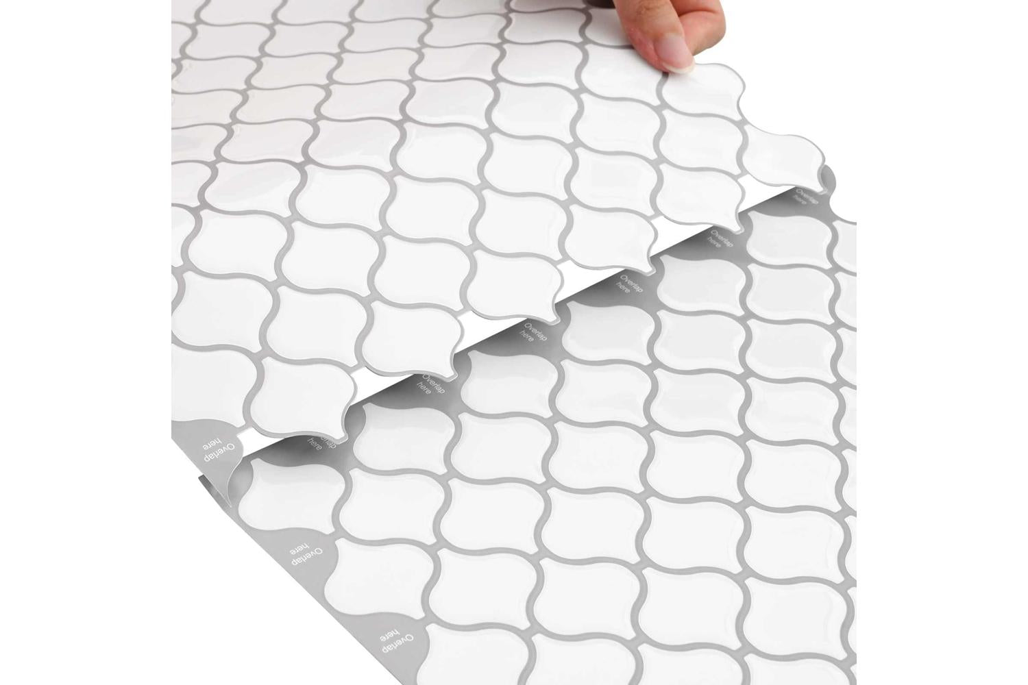 Vidaxl Lanturn Tile 50 Pcs White 27 X 27 Cm Polyurethane And Pet-7