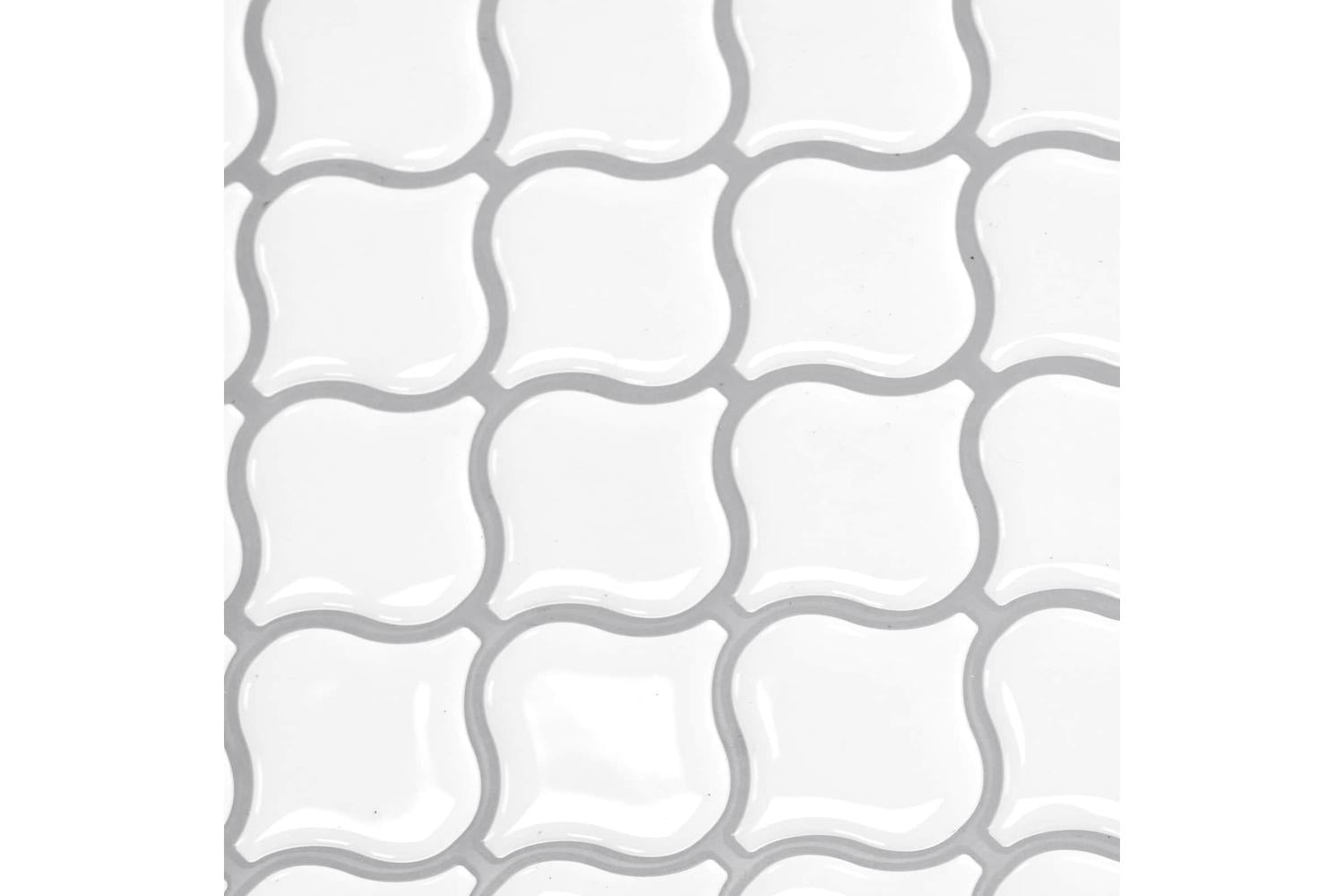 Vidaxl Lanturn Tile 50 Pcs White 27 X 27 Cm Polyurethane And Pet-9