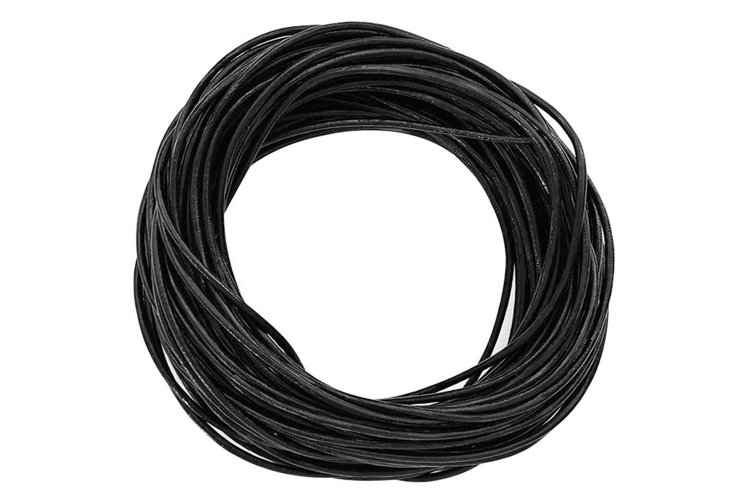 Vidaxl Leather Cord 1 Black 2 Mm X 50 M Leather-3
