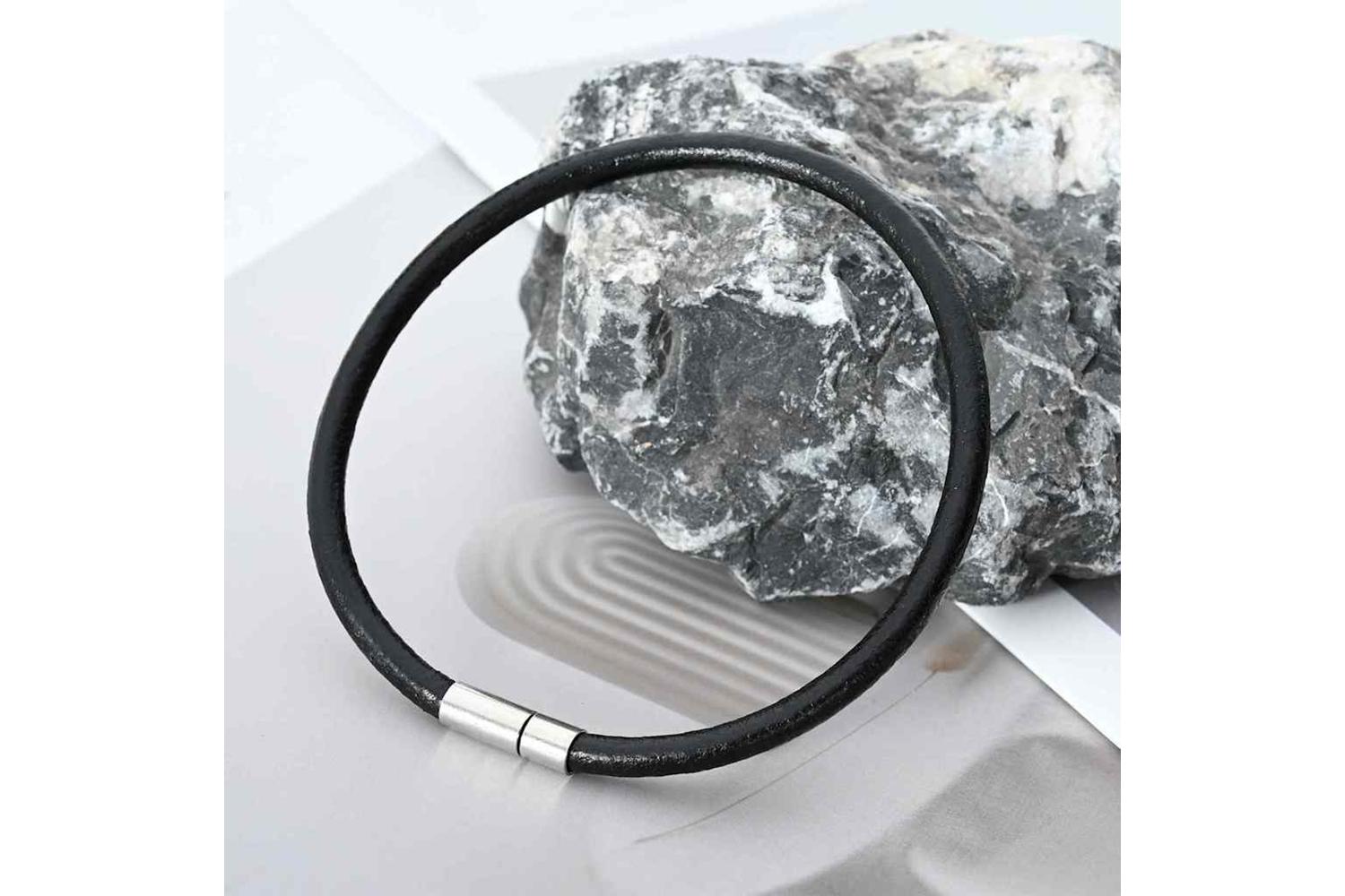 Vidaxl Leather Cord 1 Black 5 Mm X 50 M Leather-6