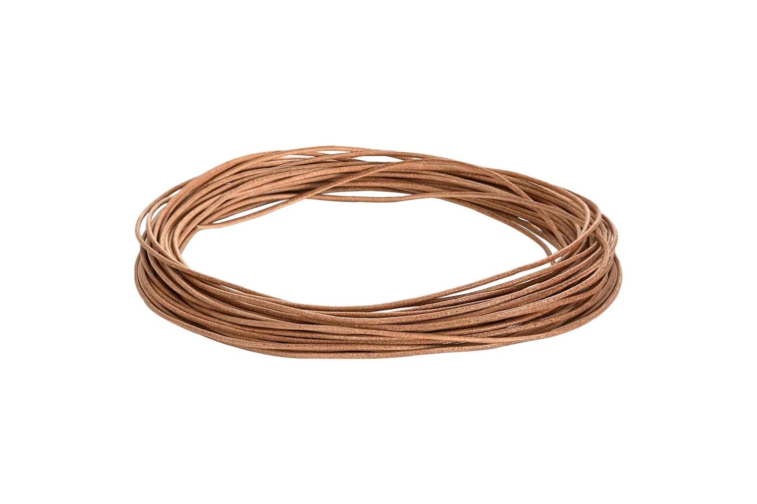 Vidaxl Leather Cord 1 Brown 15 Mm X 5 M Leather