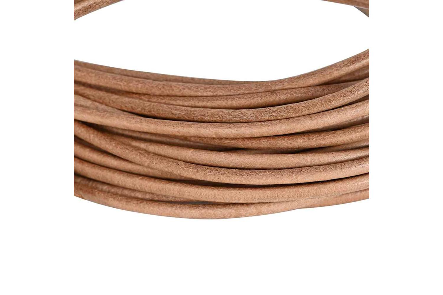 Vidaxl Leather Cord 1 Brown 25 Mm X 5 M Leather-4
