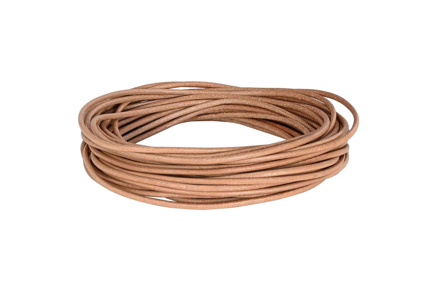 Vidaxl Leather Cord 1 Brown 25 Mm X 50 M Leather