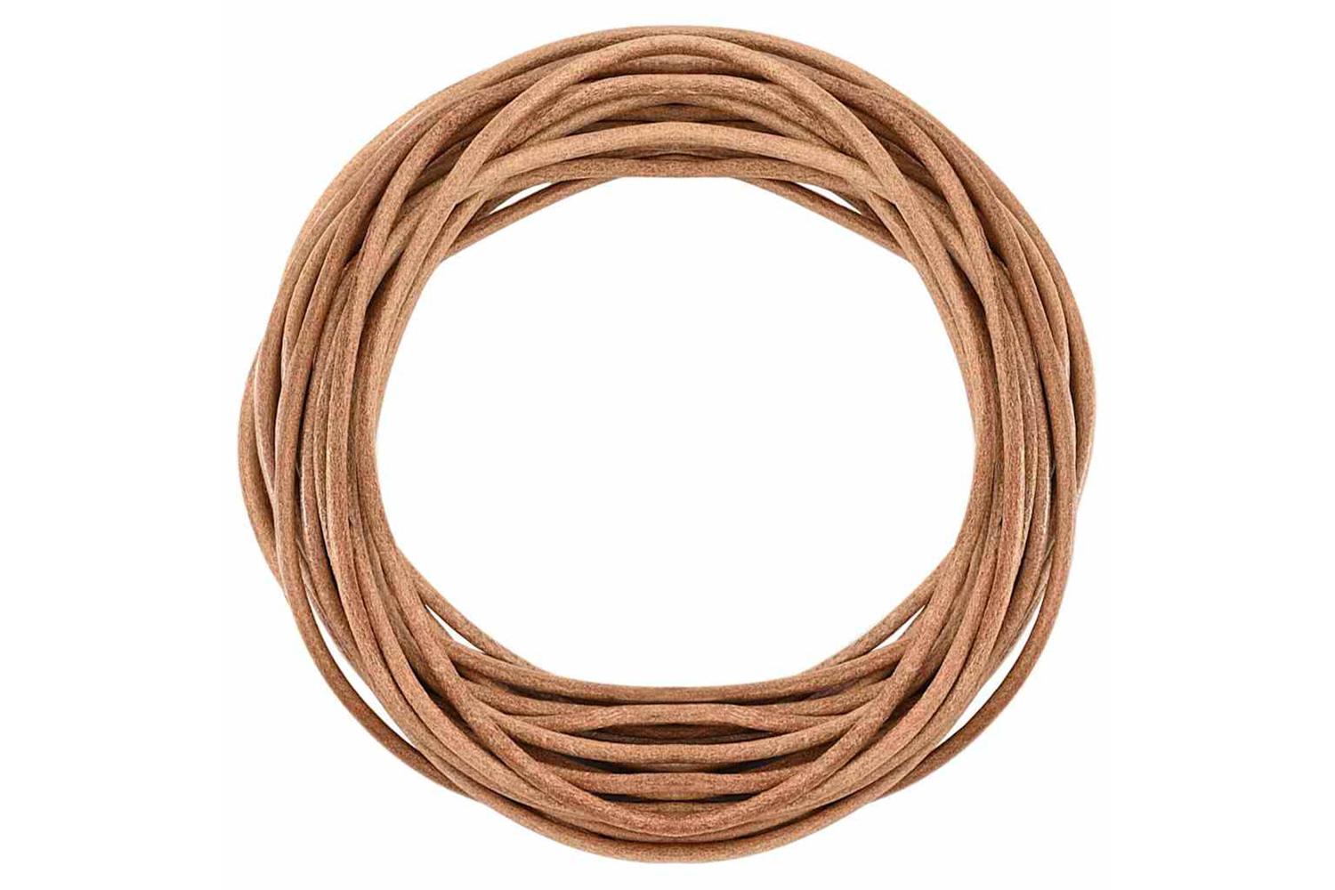 Vidaxl Leather Cord 1 Brown 25 Mm X 50 M Leather-3