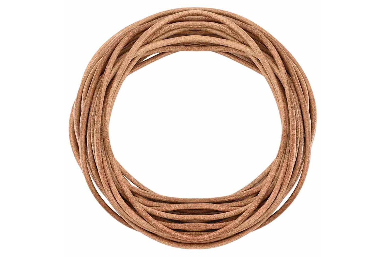 Vidaxl Leather Cord 1 Brown 4 Mm X 5 M Leather-3