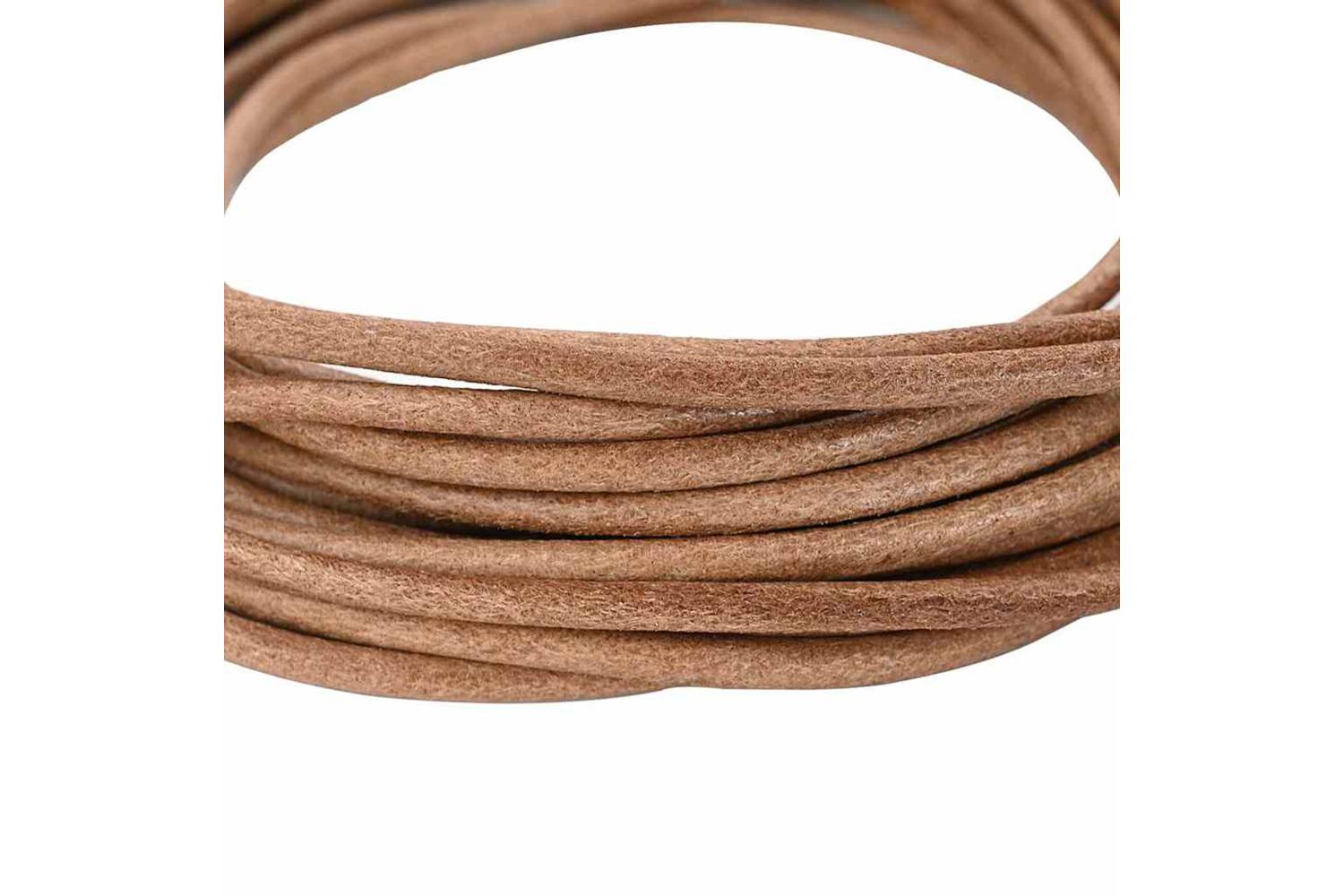Vidaxl Leather Cord 1 Brown 5 Mm X 10 M Leather-4