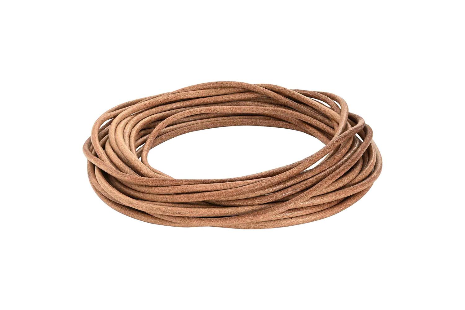 Vidaxl Leather Cord 1 Brown 5 Mm X 5 M Leather