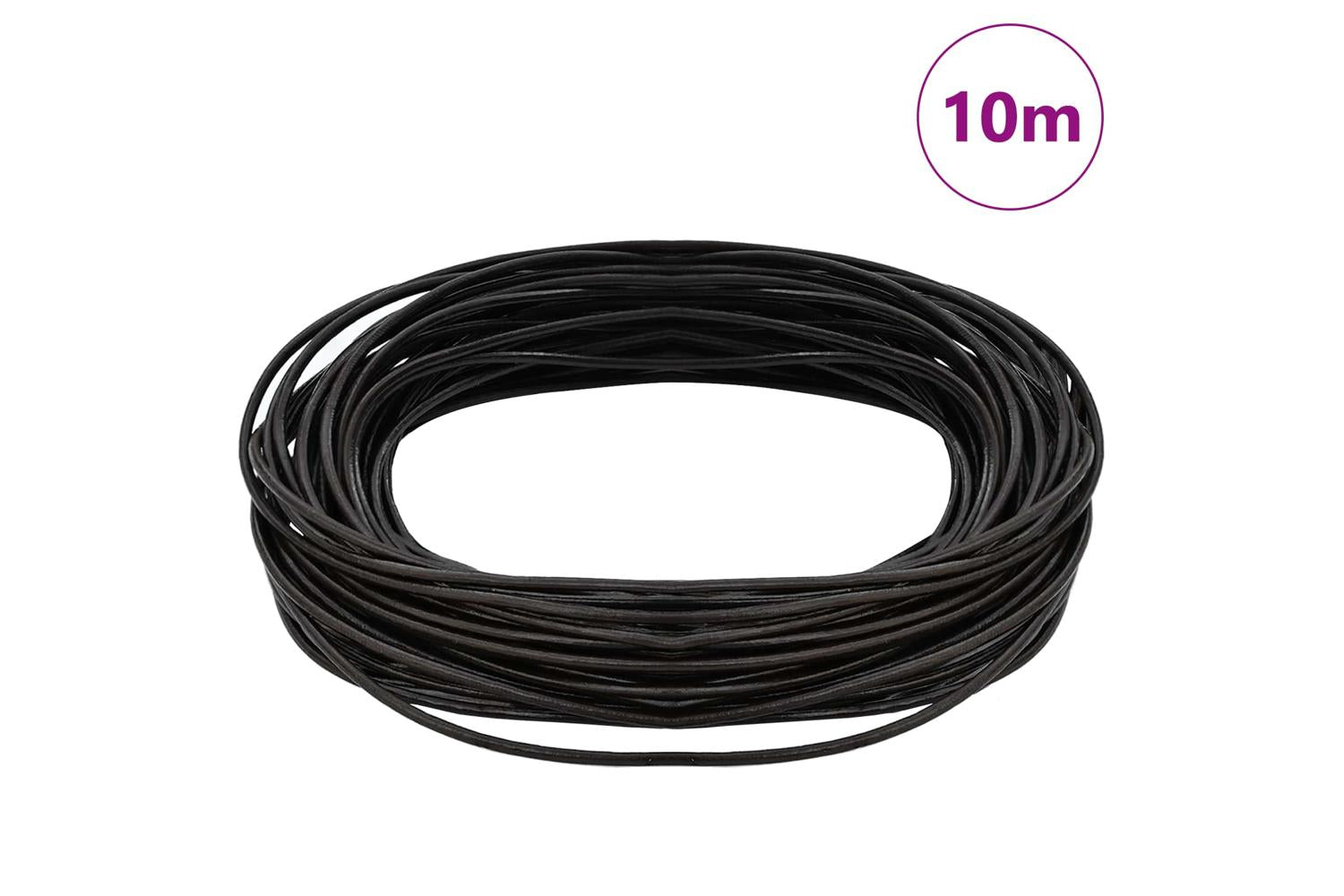 Vidaxl Leather Cord 1 Dark Brown 1 Mm X 10 M Leather-2