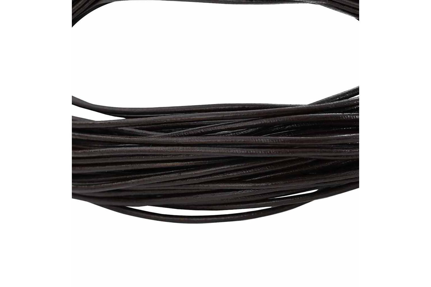Vidaxl Leather Cord 1 Dark Brown 2 Mm X 10 M Leather-4