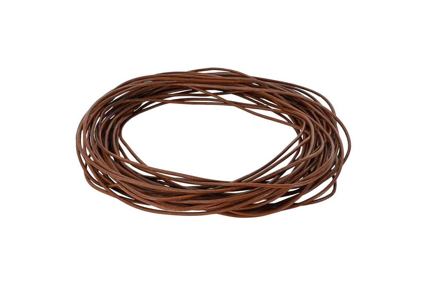 Vidaxl Leather Cord 1 Light Brown 1 Mm X 5 M Leather