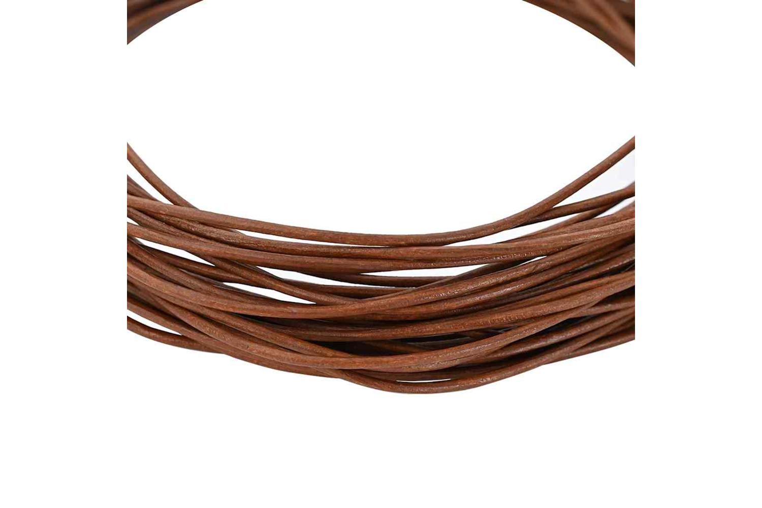 Vidaxl Leather Cord 1 Light Brown 1 Mm X 5 M Leather-4
