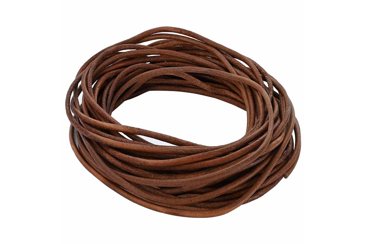 Vidaxl Leather Cord 1 Light Brown 25 Mm X 10 M Leather