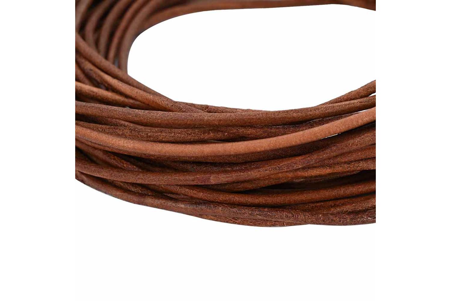 Vidaxl Leather Cord 1 Light Brown 25 Mm X 50 M Leather-4