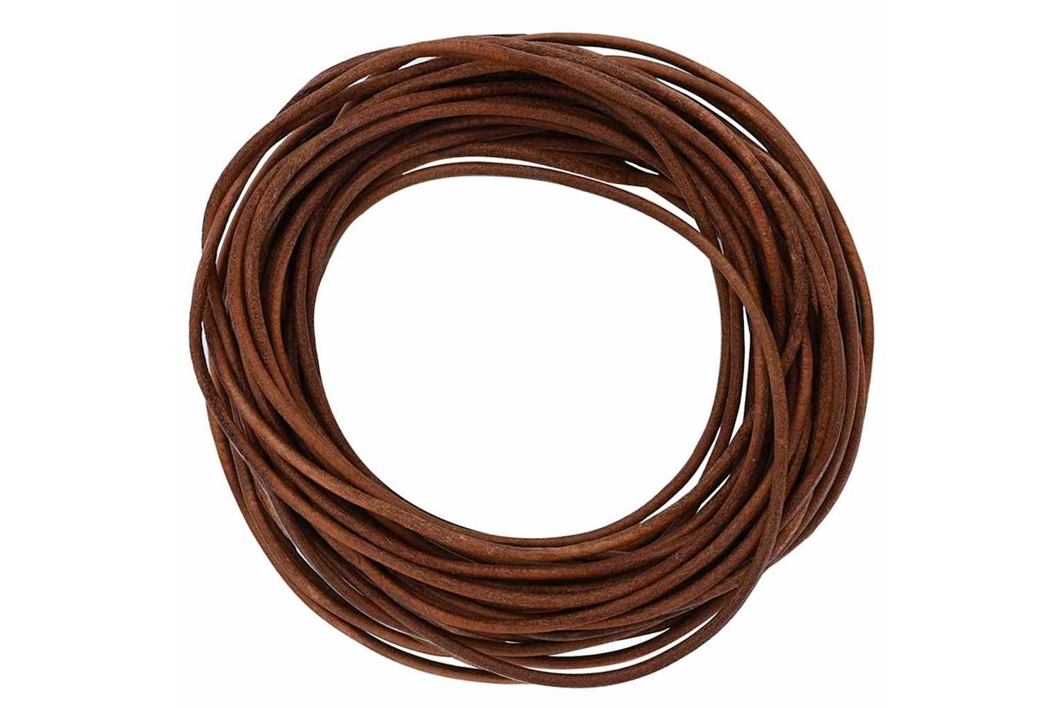 Vidaxl Leather Cord 1 Light Brown 3 Mm X 5 M Leather-3