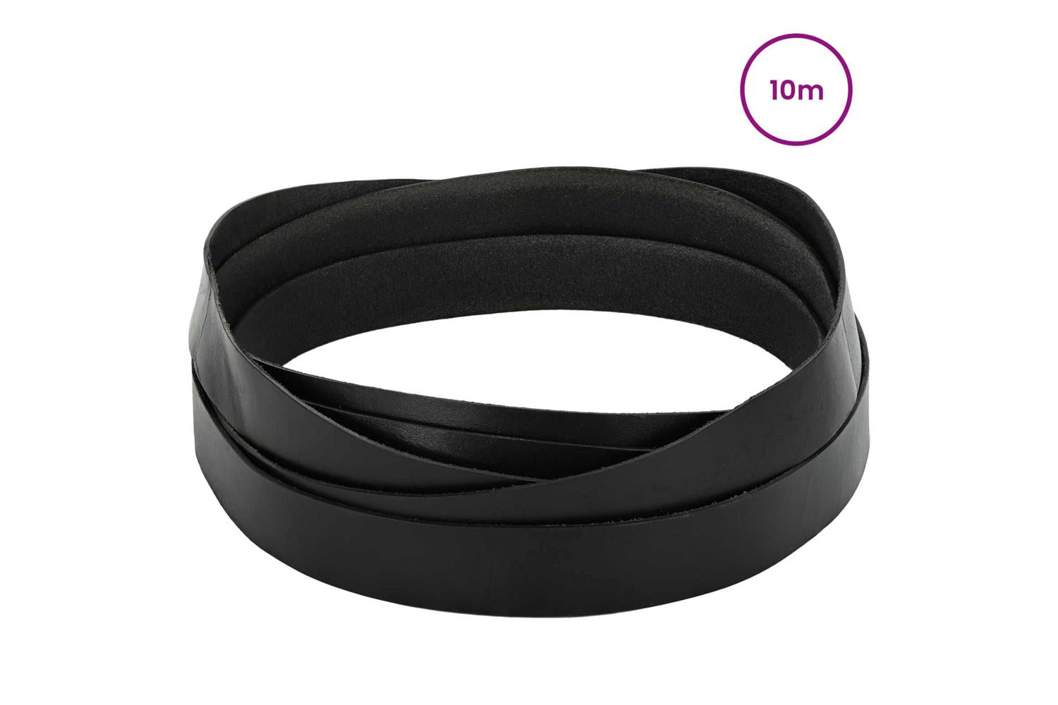 Vidaxl Leather Strap 1 Black 1000 X 35 Cm Leather-2