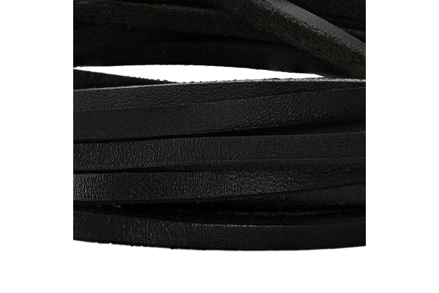 Vidaxl Leather Strap 1 Black 200 X 04 Cm Leather-4