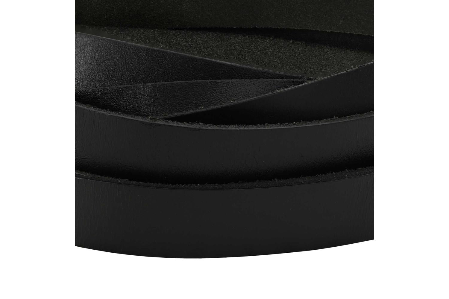 Vidaxl Leather Strap 1 Black 200 X 15 Cm Leather-4