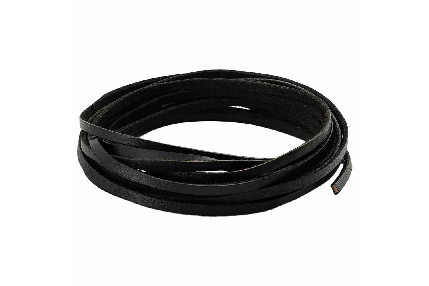 Vidaxl Leather Strap 1 Black 500 X 04 Cm Leather