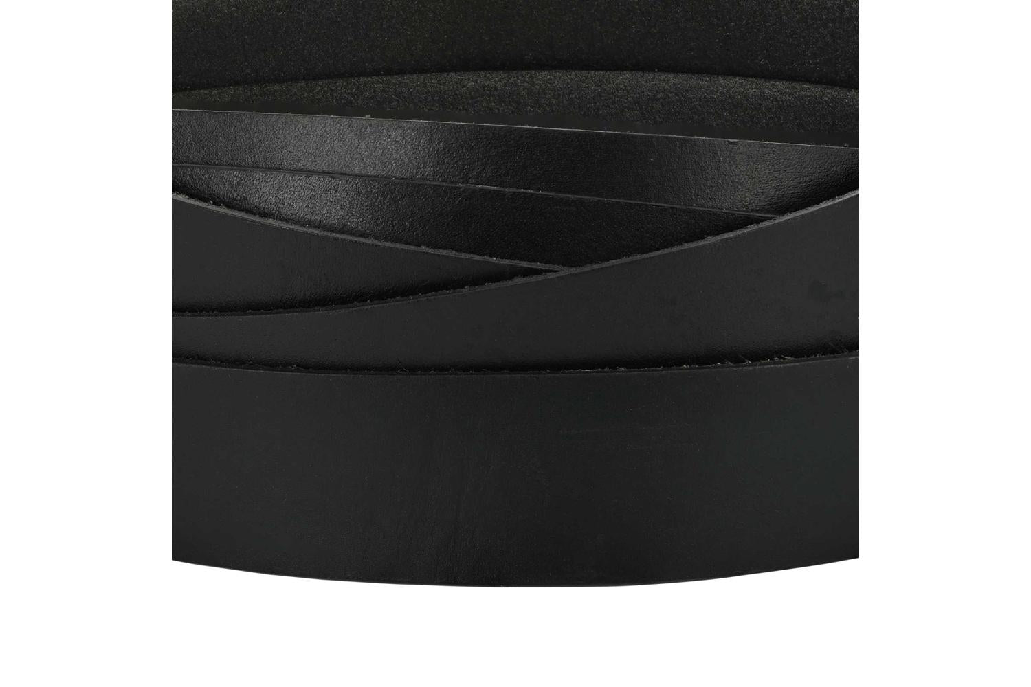 Vidaxl Leather Strap 1 Black 500 X 25 Cm Leather-4