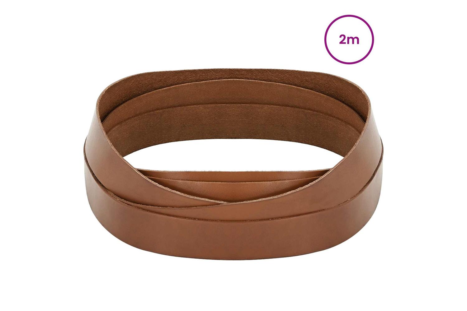 Vidaxl Leather Strap 1 Brown 200 X 35 Cm Leather-2