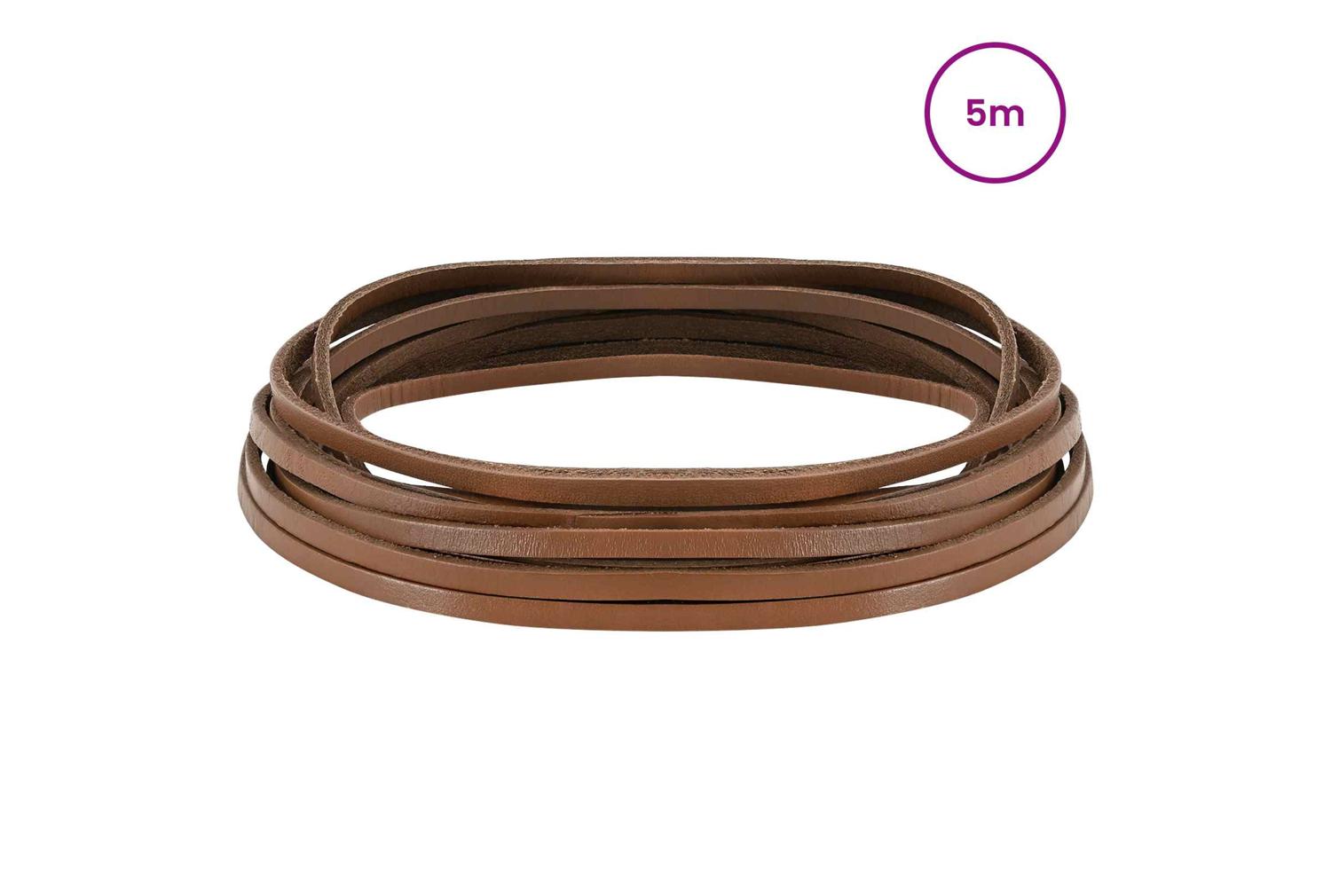 Vidaxl Leather Strap 1 Brown 500 X 04 Cm Leather-2