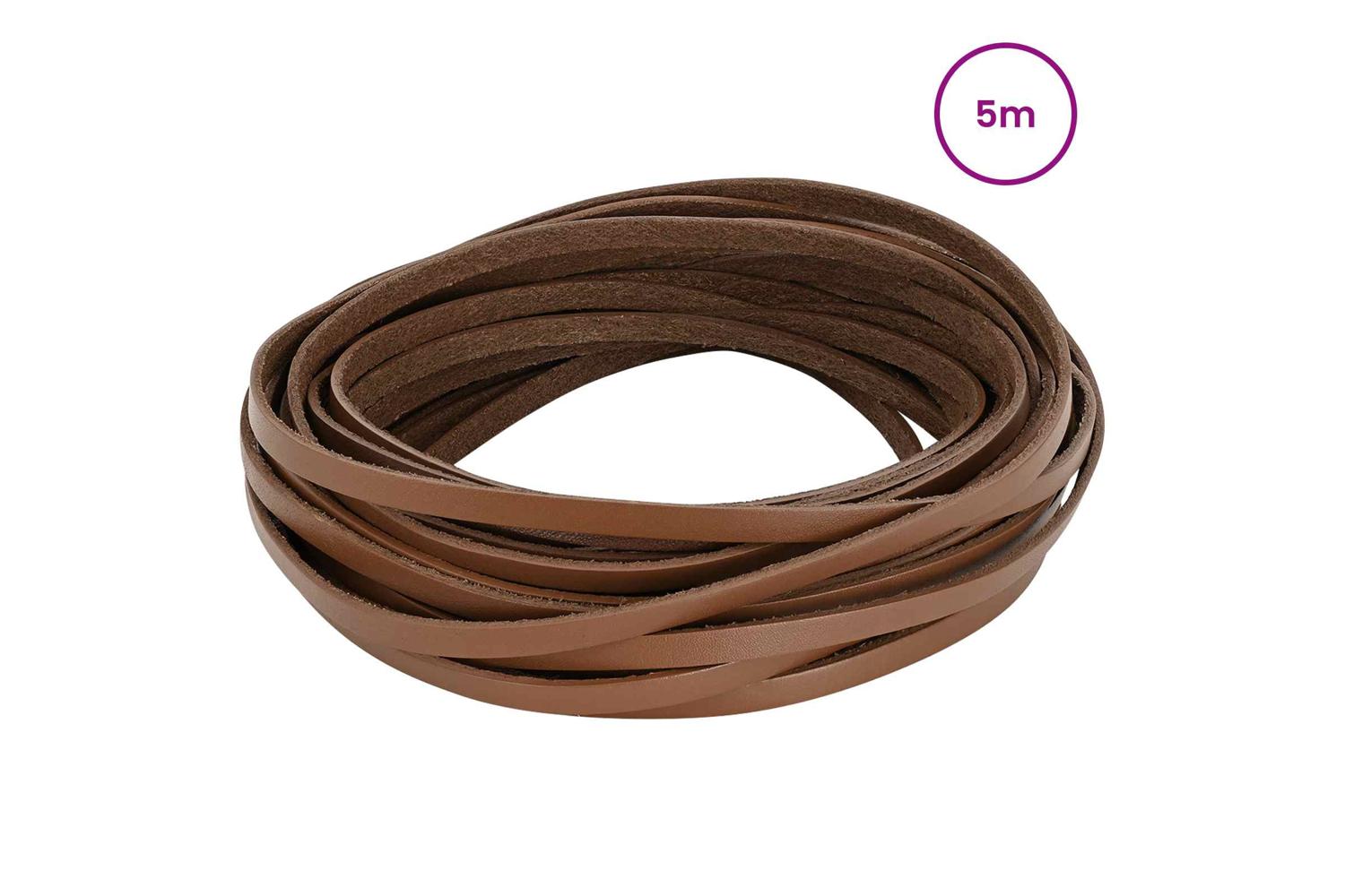 Vidaxl Leather Strap 1 Brown 500 X 06 Cm Leather-2