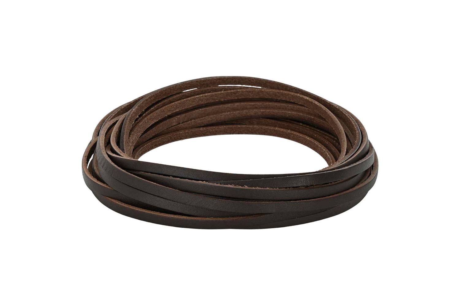 Vidaxl Leather Strap 1 Dark Brown 1000 X 04 Cm Leather