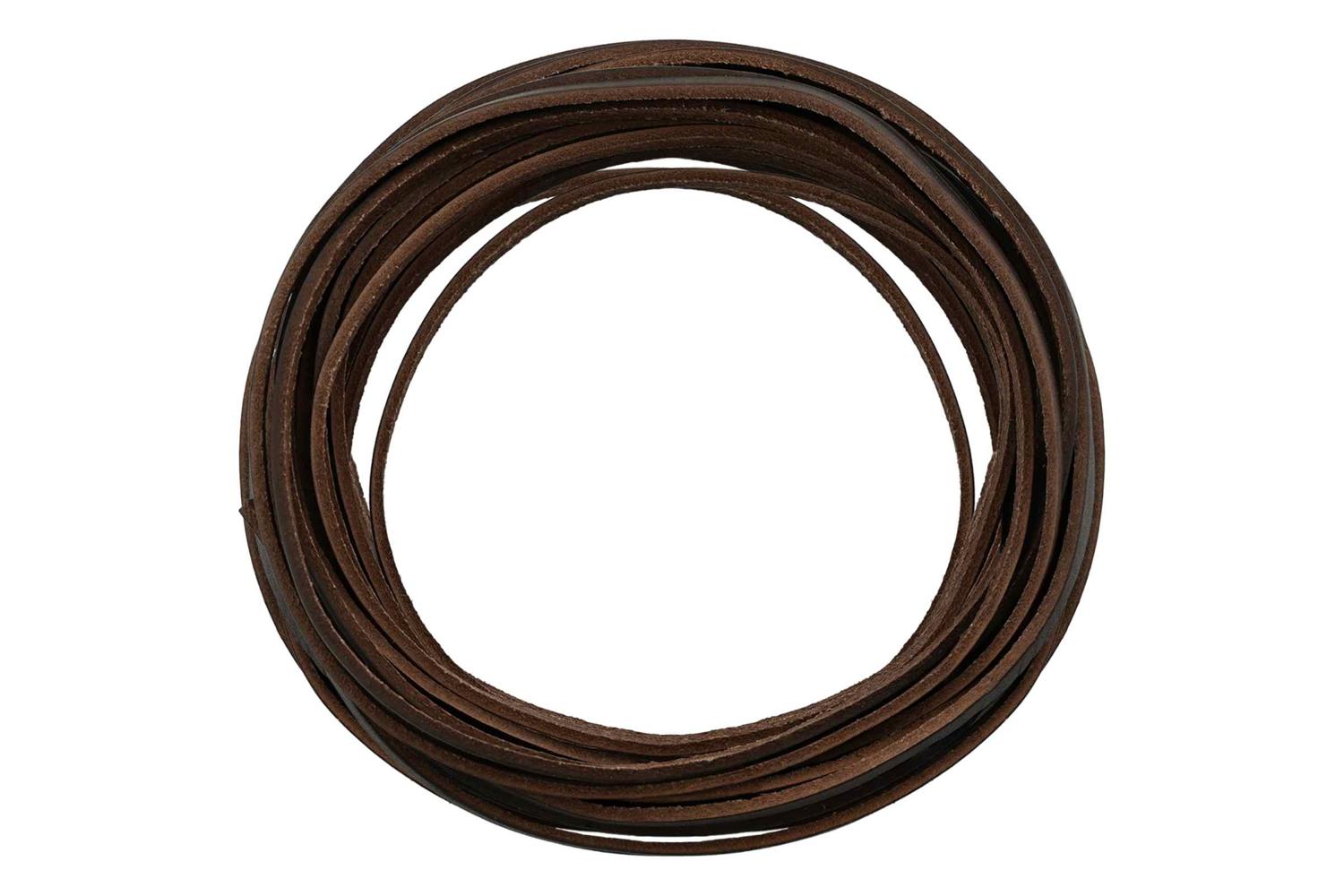 Vidaxl Leather Strap 1 Dark Brown 200 X 04 Cm Leather-3