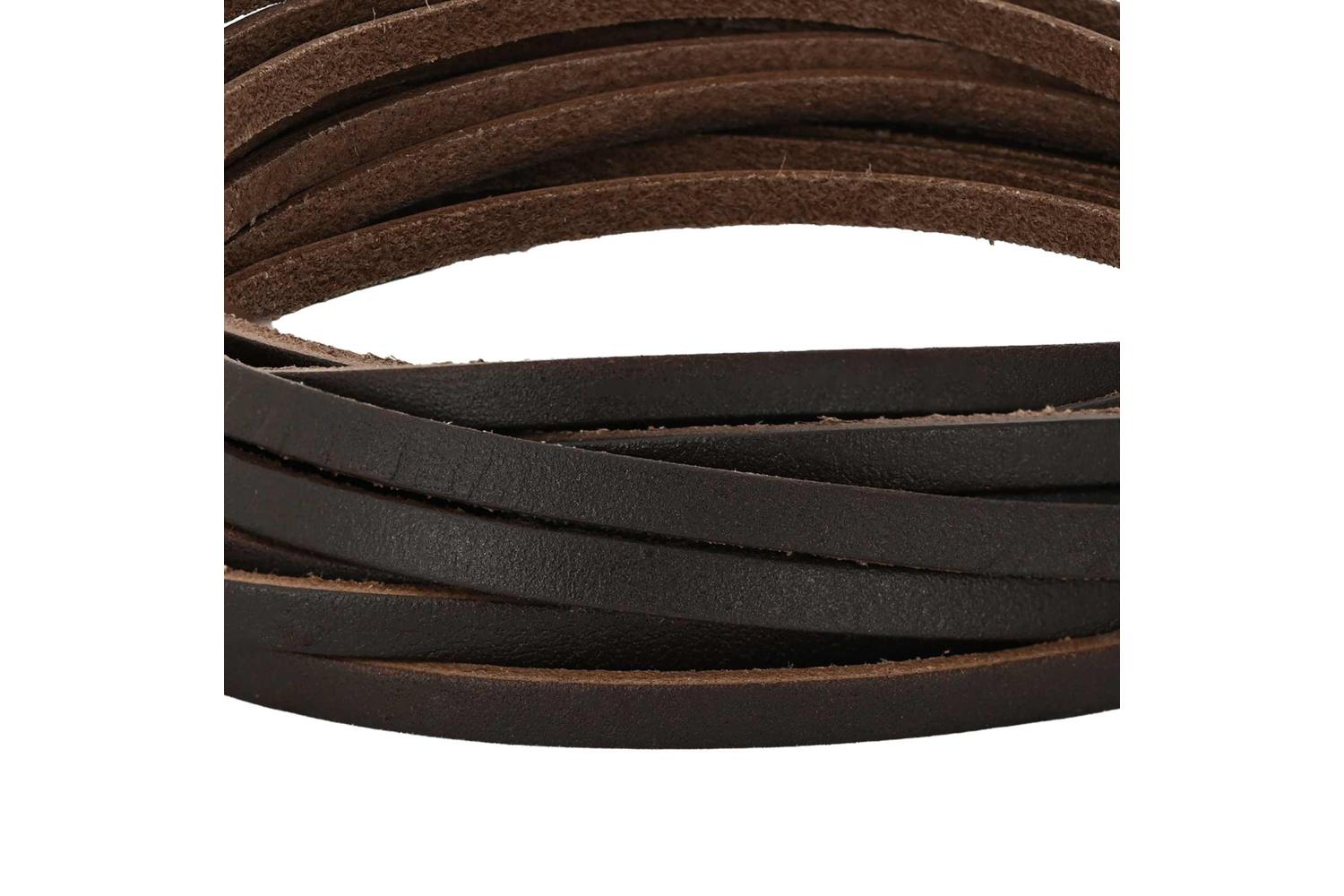 Vidaxl Leather Strap 1 Dark Brown 200 X 04 Cm Leather-4