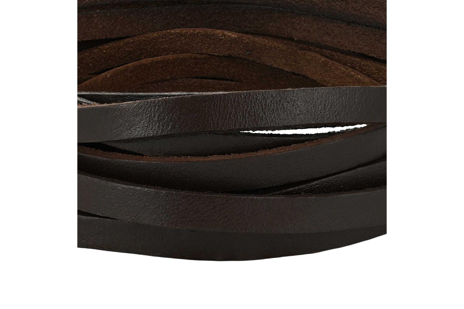 Vidaxl Leather Strap 1 Dark Brown 200 X 05 Cm Leather-4