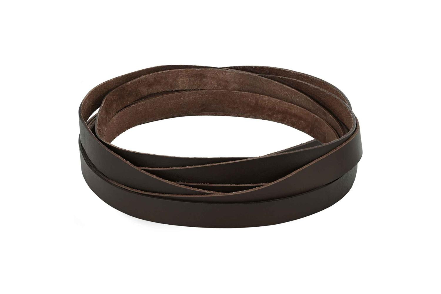 Vidaxl Leather Strap 1 Dark Brown 200 X 2 Cm Leather