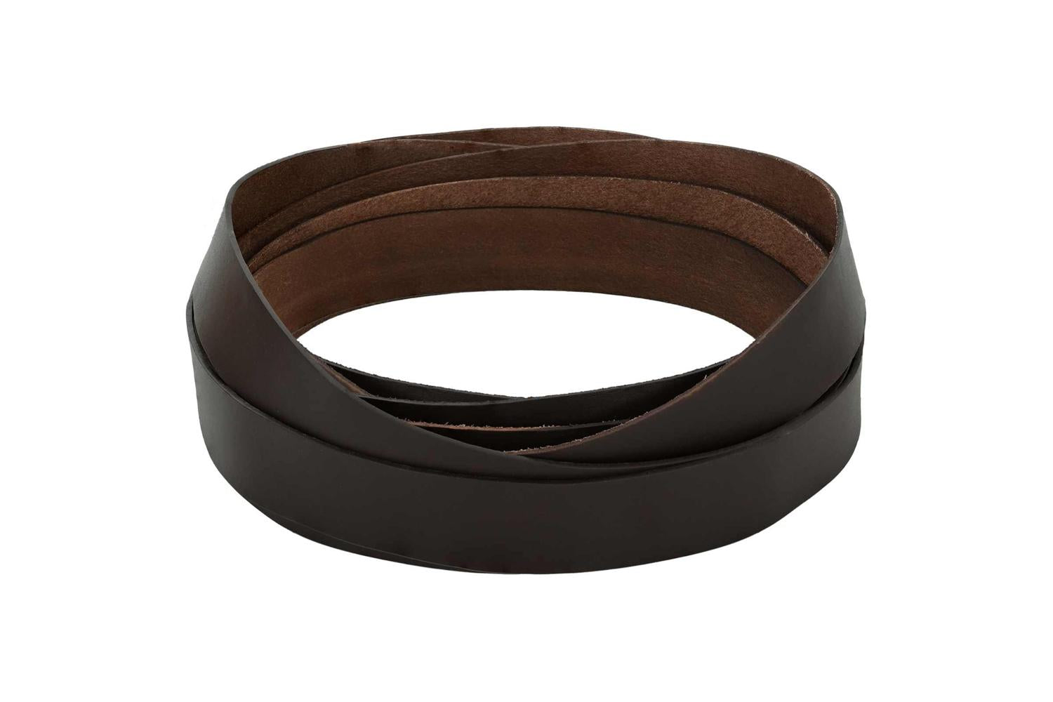 Vidaxl Leather Strap 1 Dark Brown 200 X 4 Cm Leather