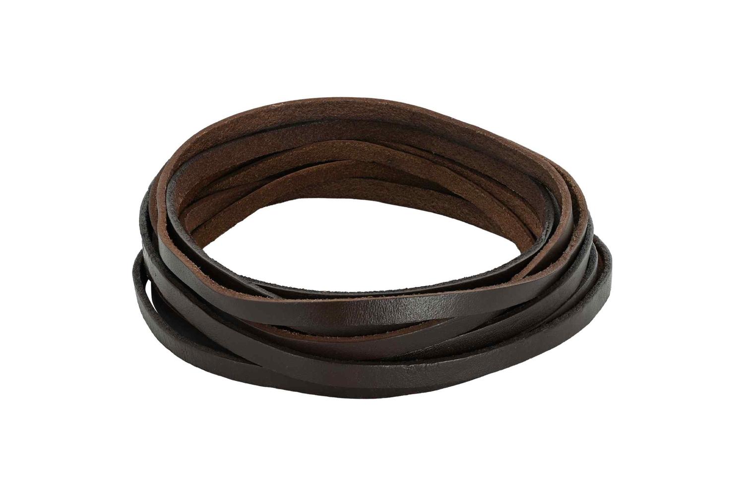 Vidaxl Leather Strap 1 Dark Brown 500 X 05 Cm Leather
